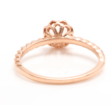 Load image into Gallery viewer, 1.00 Carats Exquisite Natural Morganite 14K Solid Rose Gold Ring