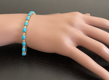 Load image into Gallery viewer, Very Impressive 11.60 Carats Natural Turquoise &amp; Diamond 14K Solid Yellow Gold Bracelet