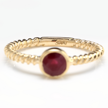 Load image into Gallery viewer, 0.80 Carats Exquisite Natural Ruby 14K Solid Yellow Gold Ring