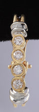 Load image into Gallery viewer, High Quality Exquisite .75 Carats Natural VS Diamond 14K Solid Two-Tone Gold Earrings